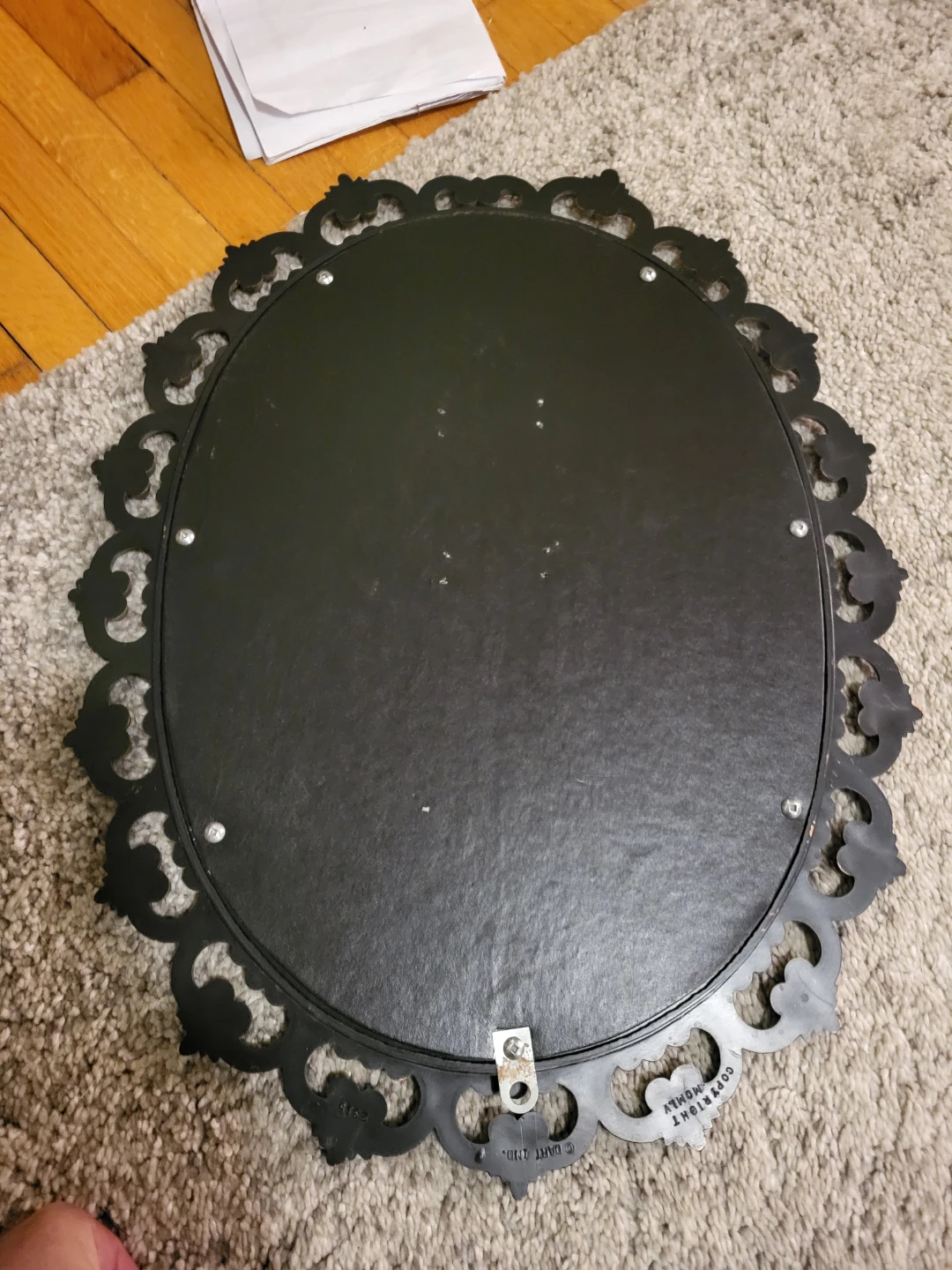 Ornate Oval Wall Mirror - photo 2