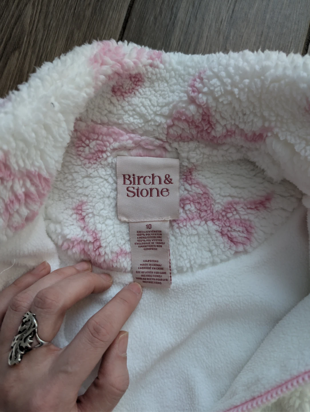 Birch & Stone Girls' Fleece Jacket - Size 10 - photo 2
