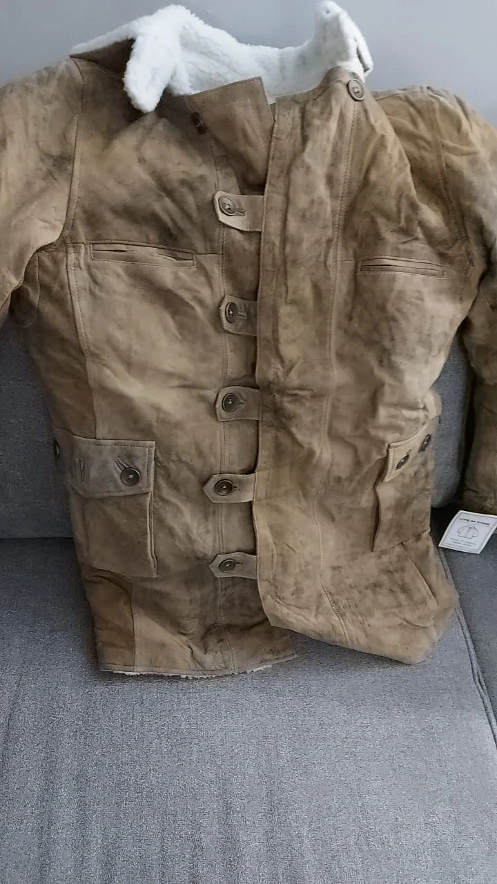 Men's Suede Sherpa Lined Jacket