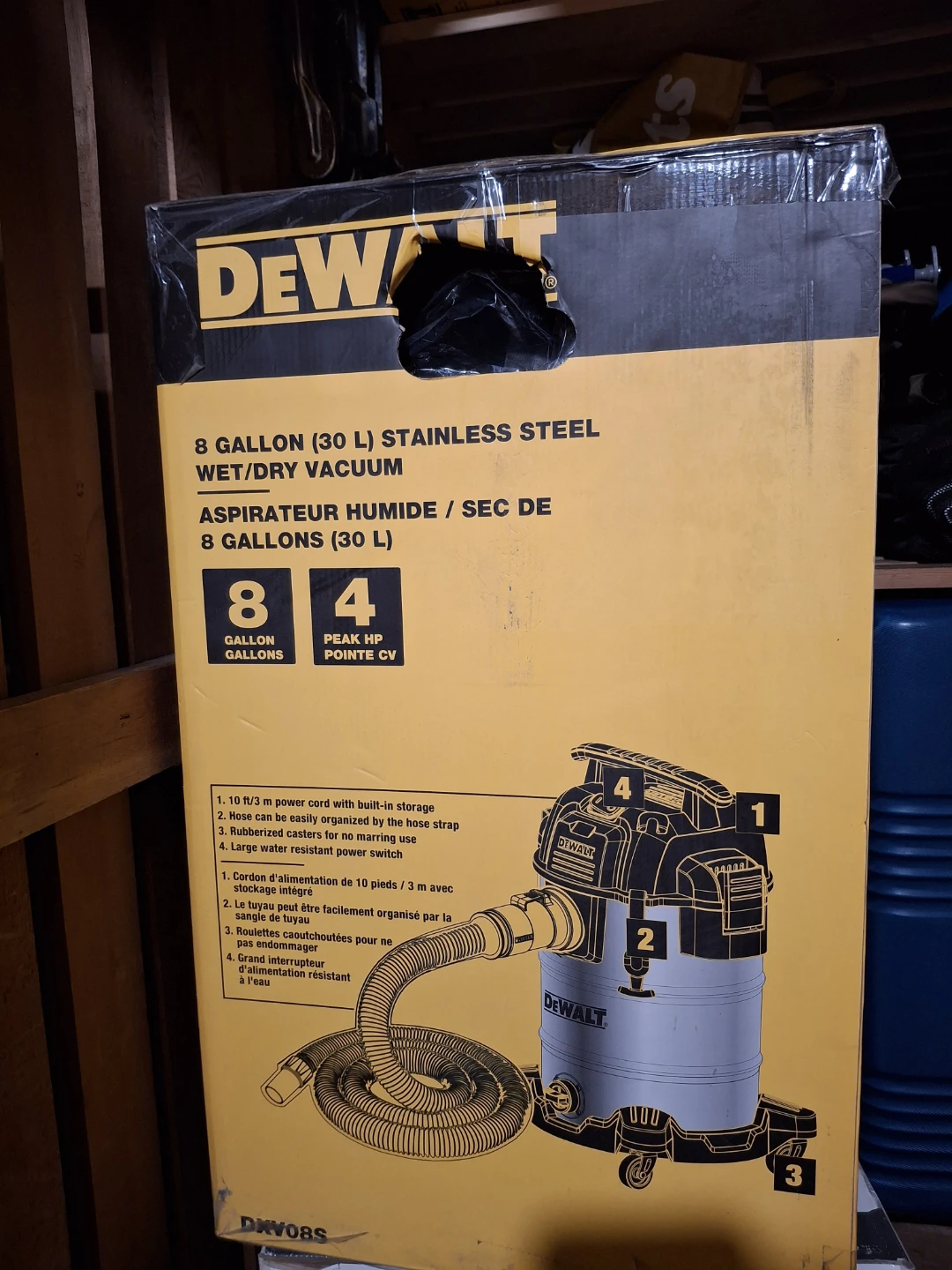 Dewalt 8 Gallon Stainless Steel Wet/Dry Vacuum