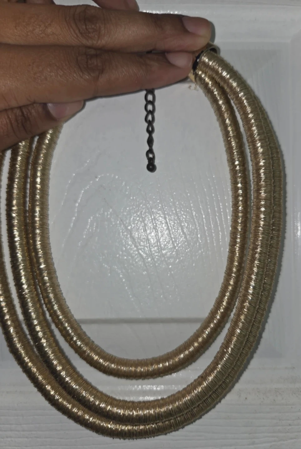 Gold Tone Statement Necklace