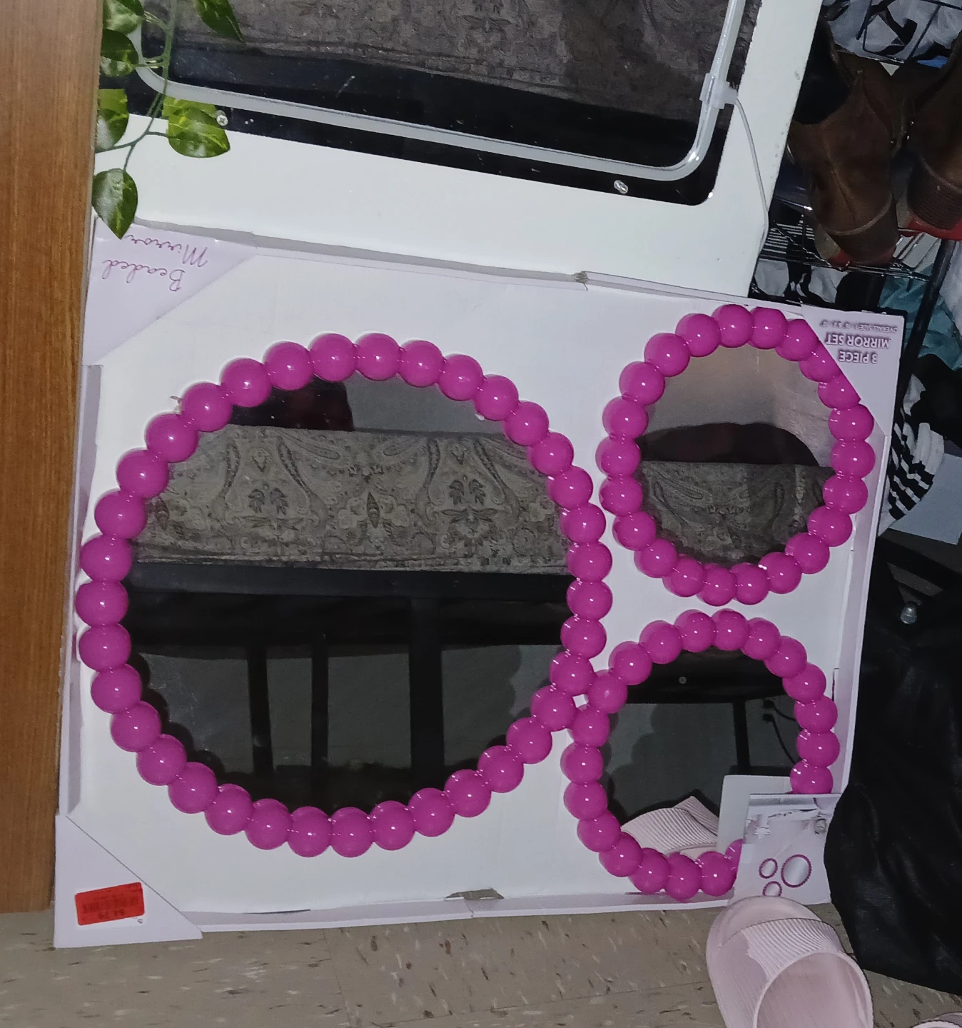 3pcs pink mirror set brand new