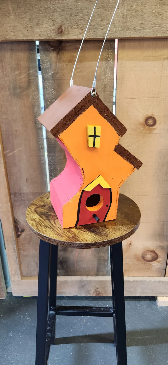 DR Seuss Handmade Wooden Birdhouse