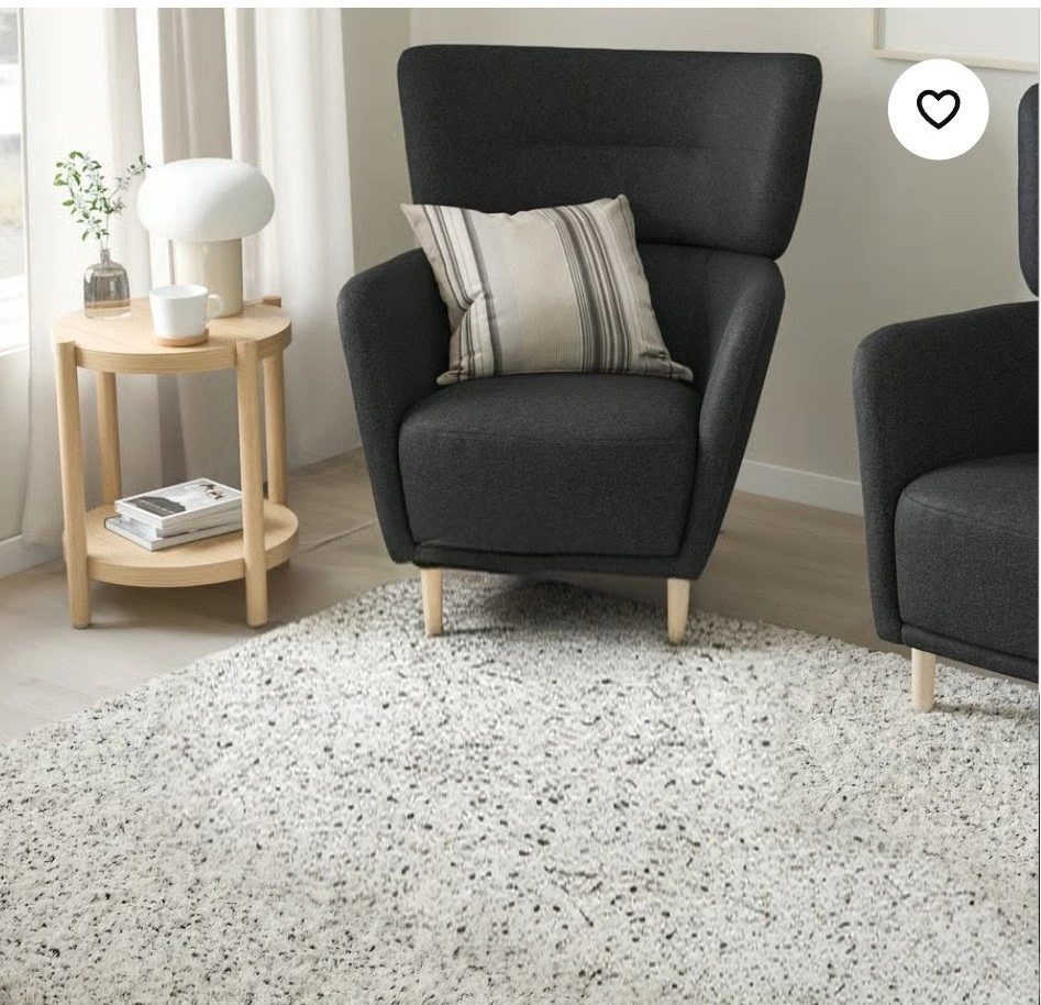 OSKARSHAMN Wing chair Black Grey - photo 2