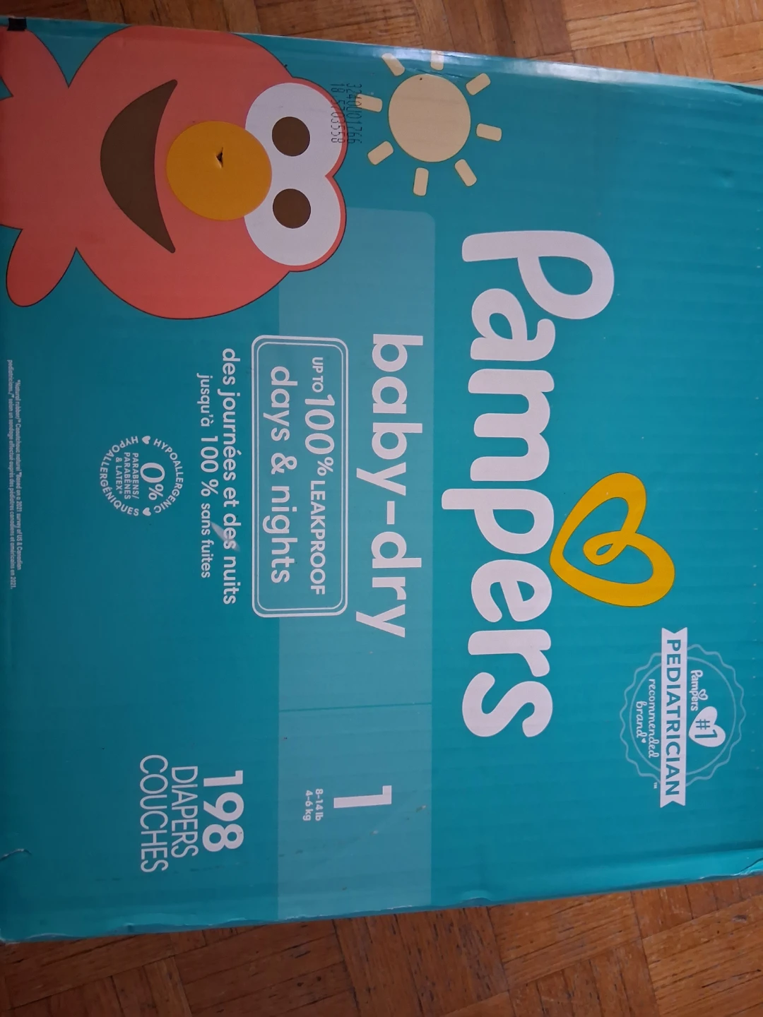 Pampers Baby-Dry Size 1 Diapers (198 Count)