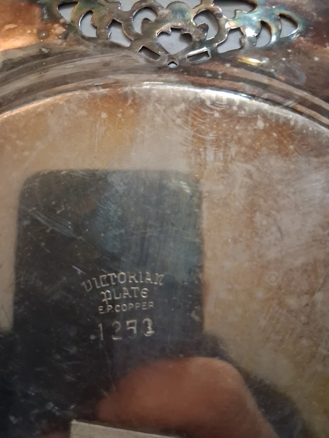 Victorian Plate E.P. Copper 1273 - photo 2