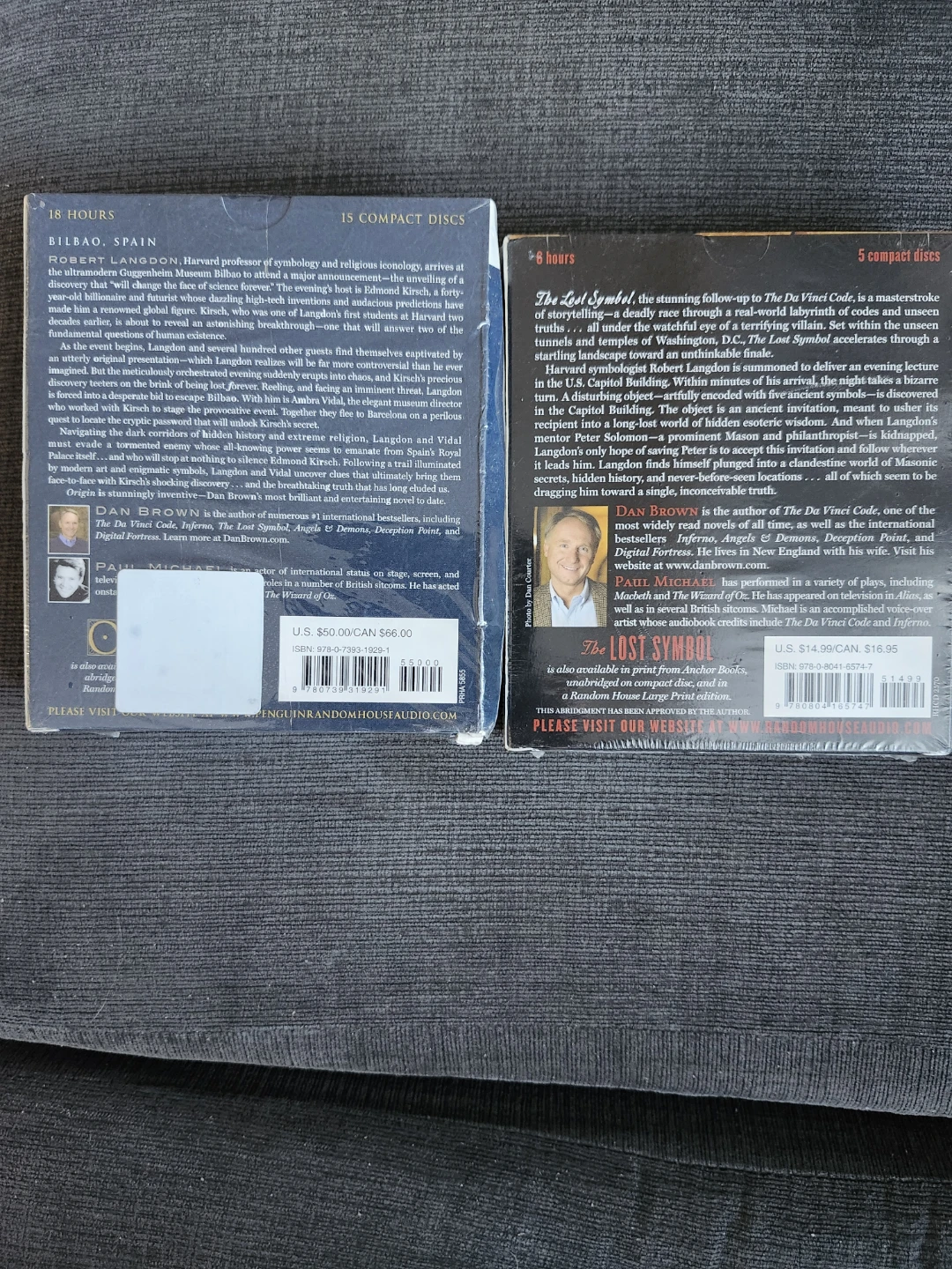 Dan Brown Audiobooks: Origin & The Lost Symbol - photo 2