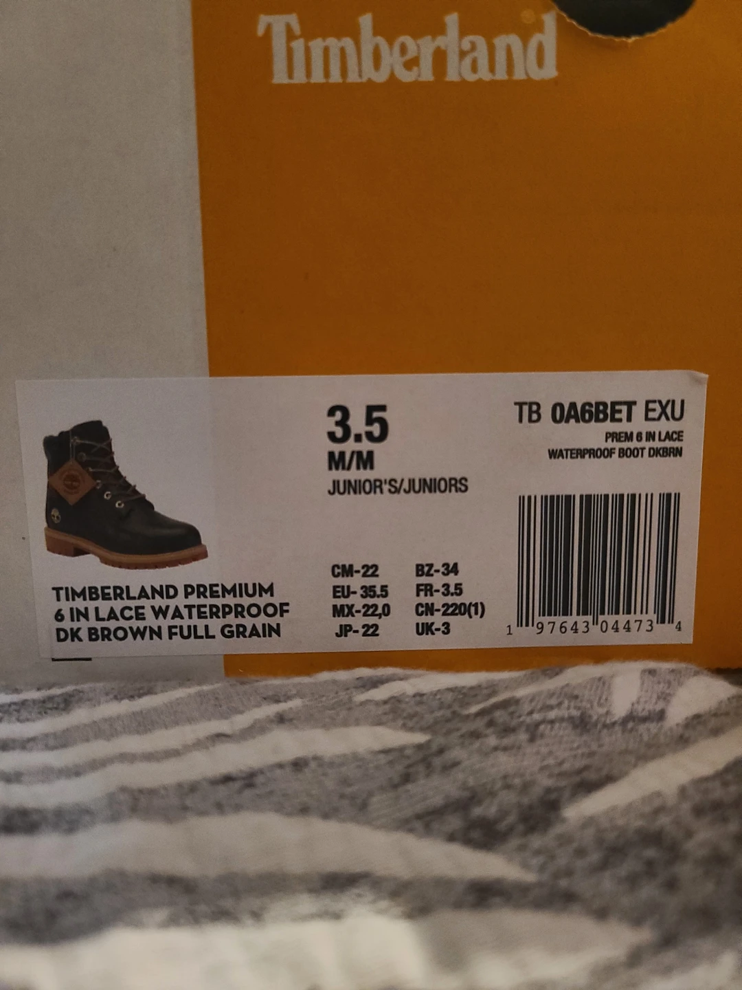Timberland Premium 6 in Lace Waterproof Boots - Size 3.5 - photo 3