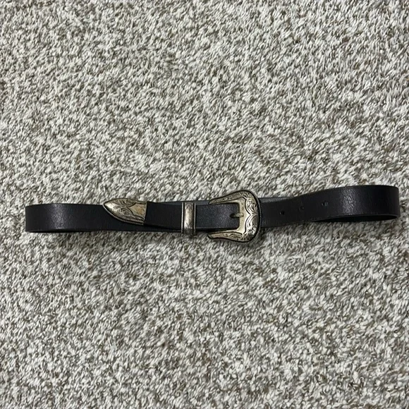 Wilfred Free Black Western Leather Belt (Small) - photo 2