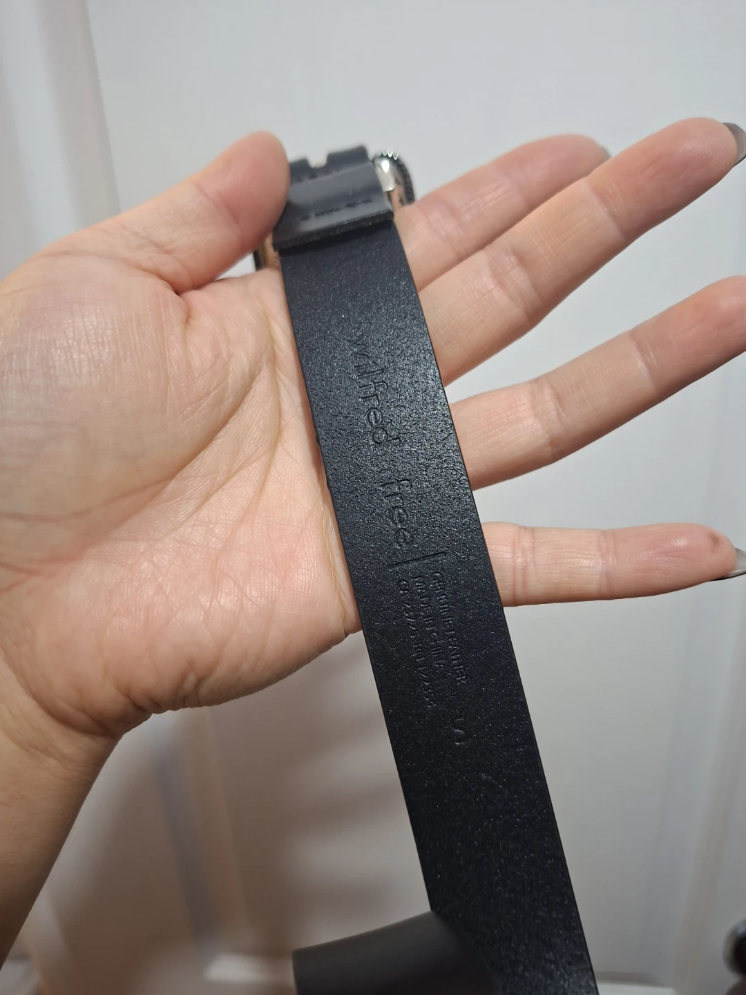 Wilfred Free Black Western Leather Belt (Small) - photo 4