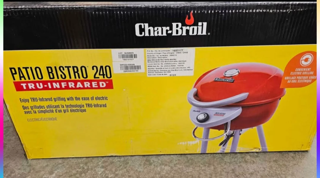 Char-Broil Patio Bistro 240 Electric Grill - NEW 🥕