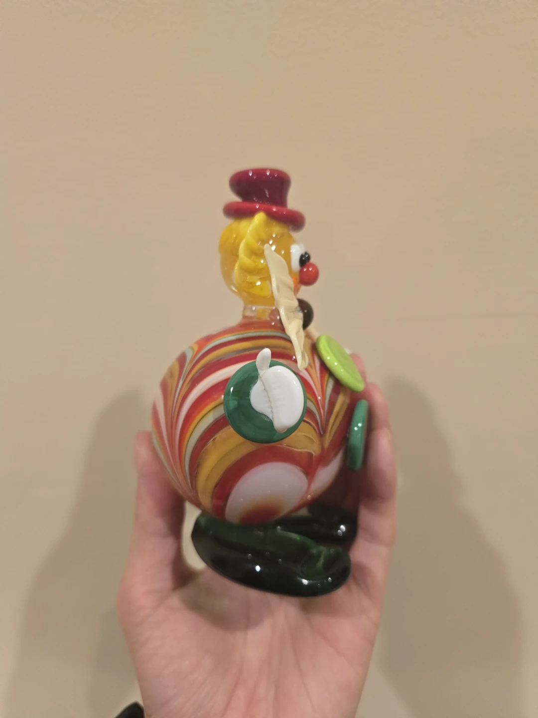 Handblown Murano Made in Italy Glass Clown - photo 2