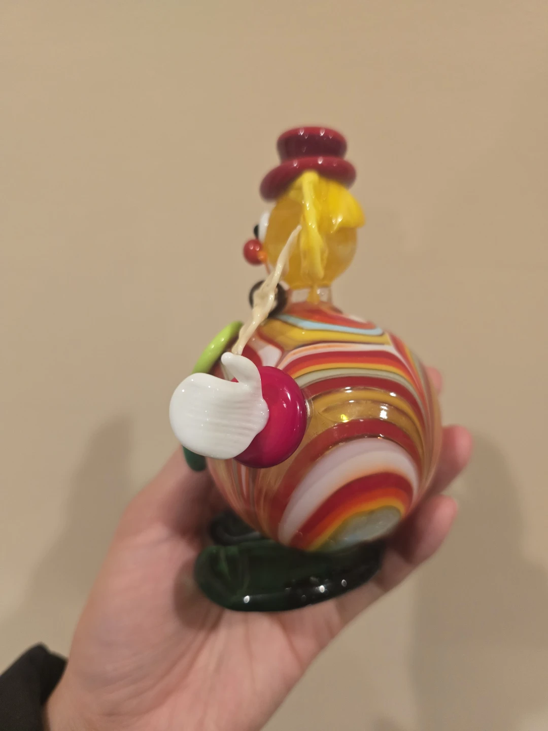 Handblown Murano Made in Italy Glass Clown - photo 5