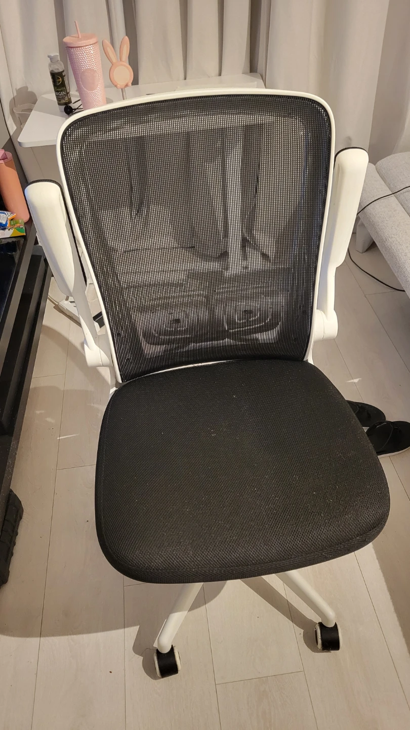 Ergonomic Mesh Office Chair - Black & White