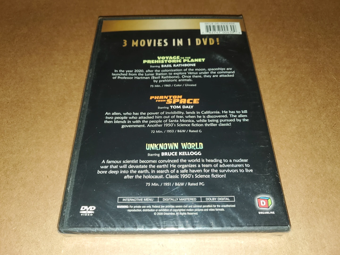 Brand New - 3 Movies in 1 DVD - Voyage, Phantom, Unknown - photo 2