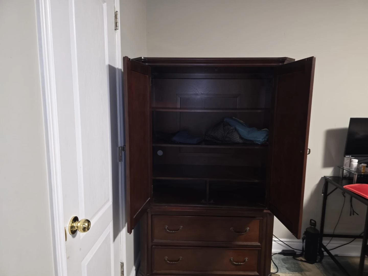 Wooden Armoire Wardrobe with Drawers - photo 5