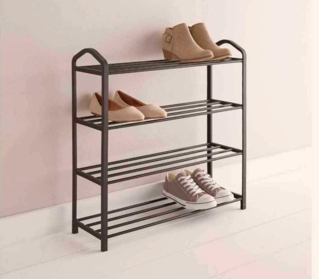 4-Tier Metal Shoe Rack New