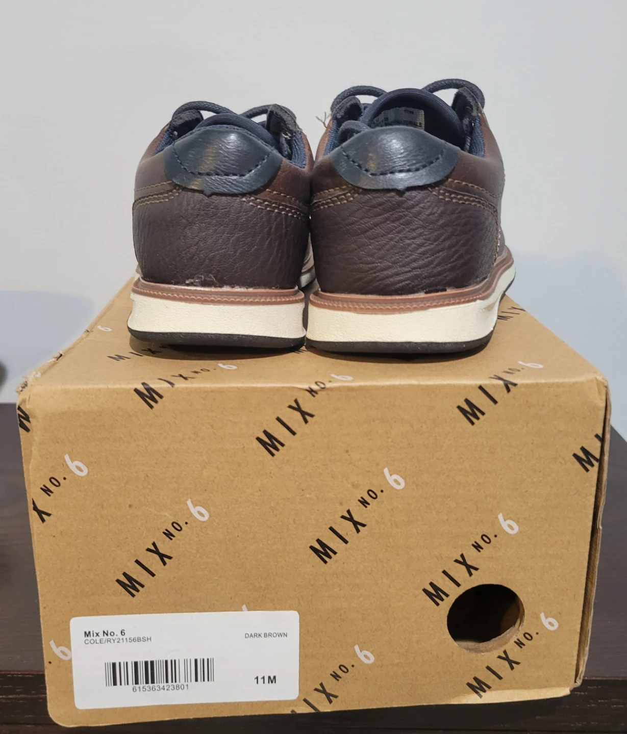 MIX NO. 6 Dark Brown Lace-Up Shoes - Youth Size 11 - photo 2