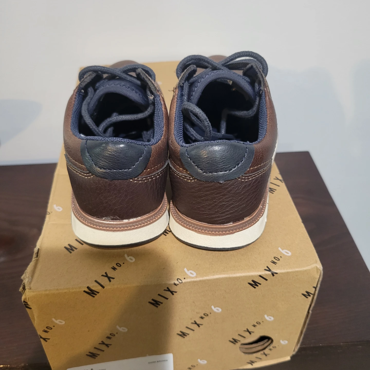 MIX NO. 6 Dark Brown Lace-Up Shoes - Youth Size 11 - photo 3
