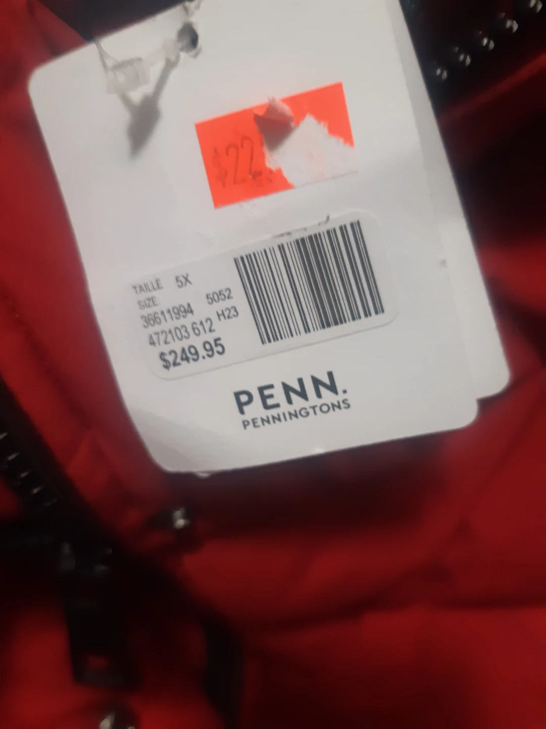 Penn. Penningtons Red Puffer Coat - Size 5X - photo 2