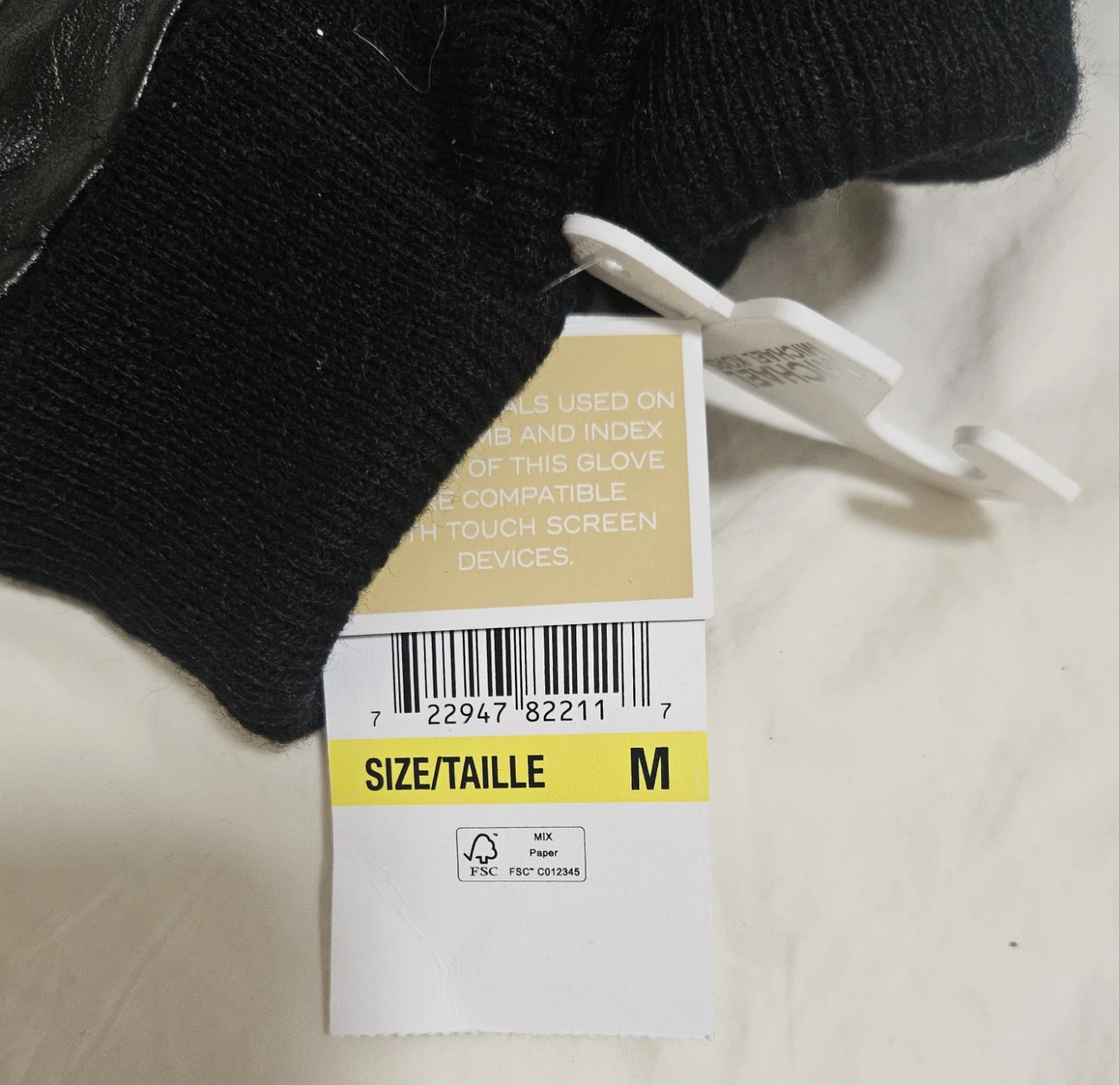 Michael-Kors Women\'s Black and Gray Quilted Leather Gloves. - photo 4