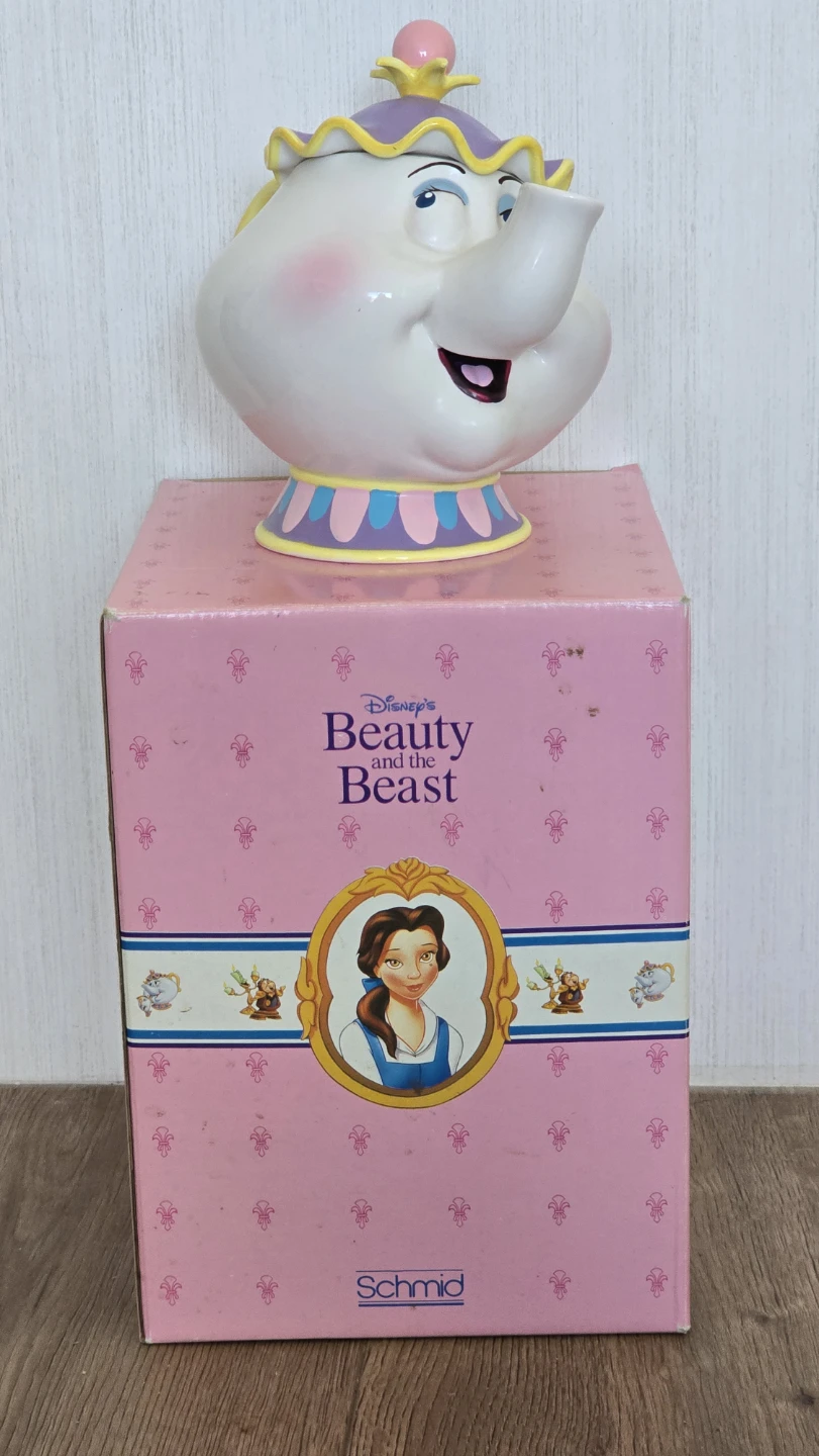 Vintage Disney Beauty and the Beast Mrs. Potts Teapot by Schmid