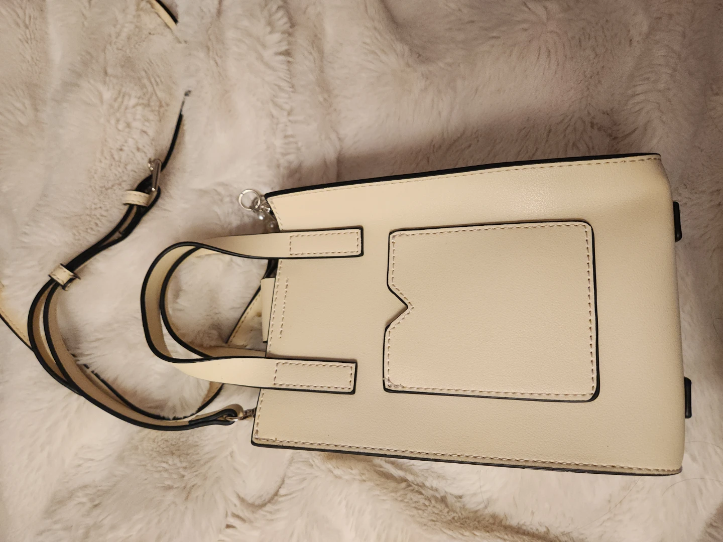 Ivory Leather Crossbody Bag - photo 2