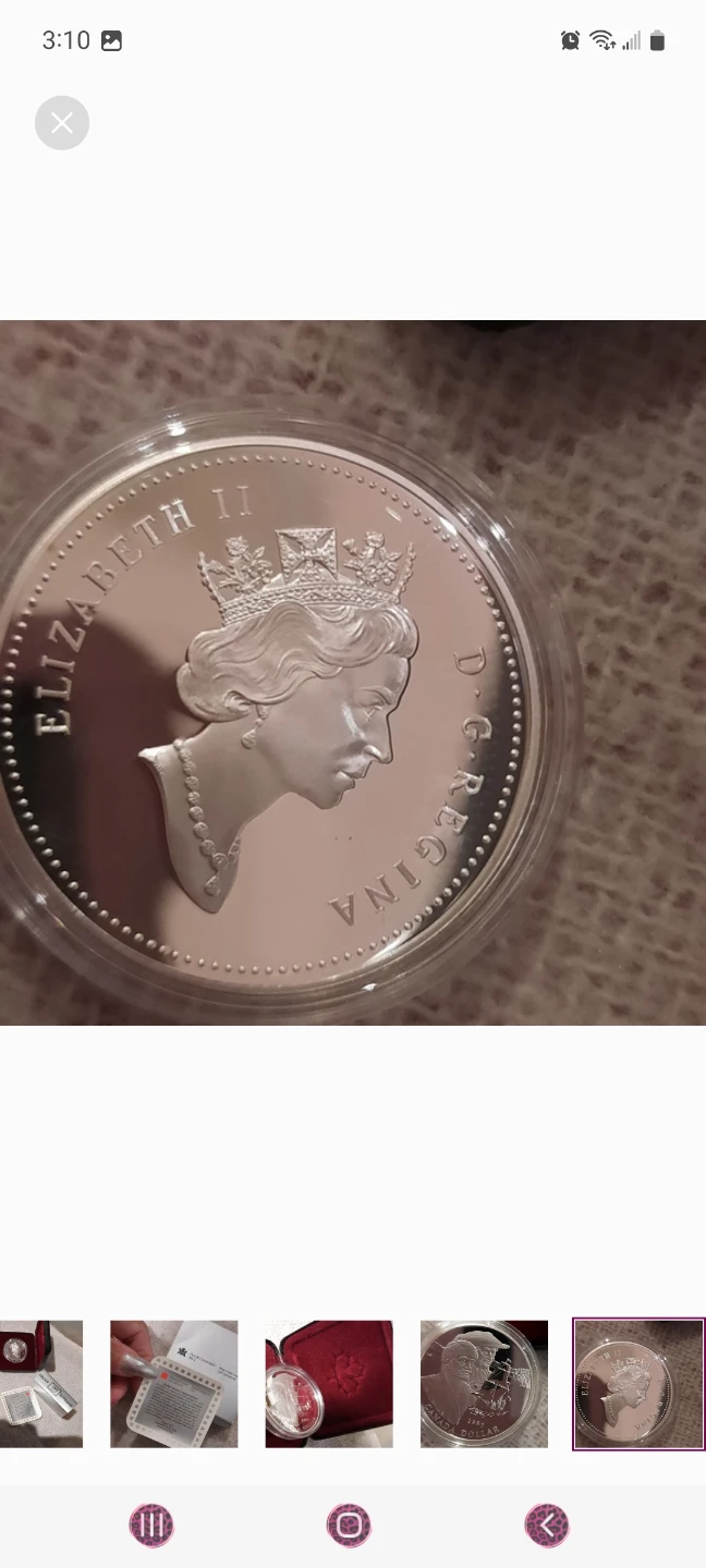 1995 MINT ROYAL CANADIAN Dollar Proof Coin Hudson Bay - photo 2
