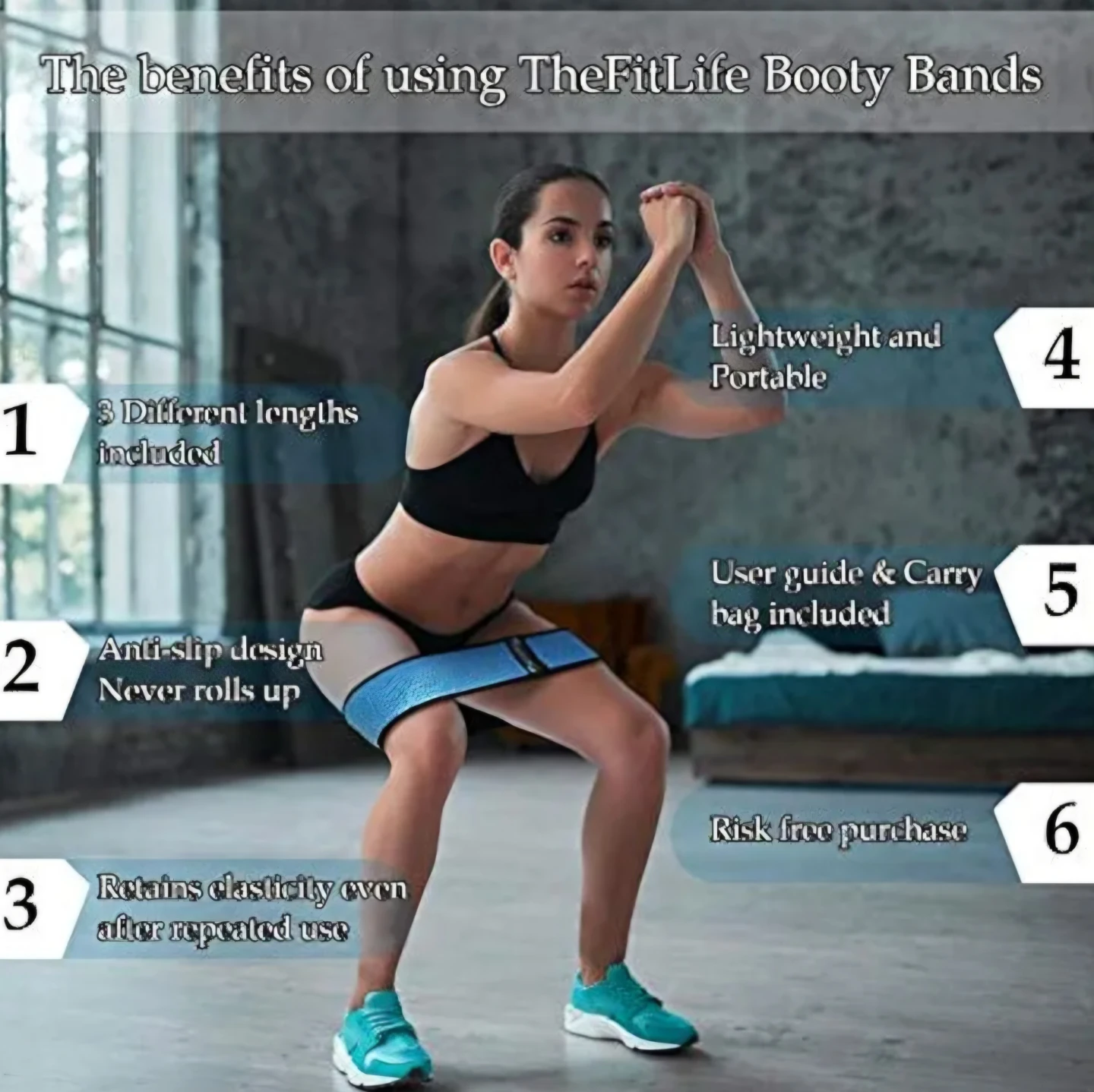 TheFitLife Pink Booty Bands Set, Size L - photo 2