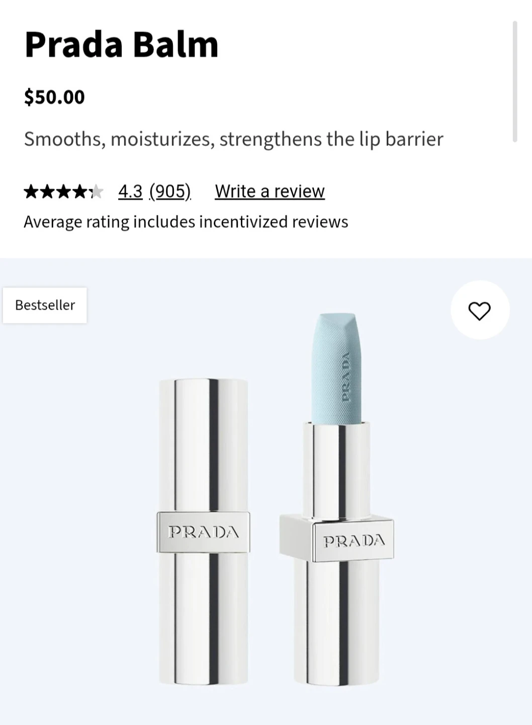 Prada Lip Balm U001 Astral Pink - photo 4