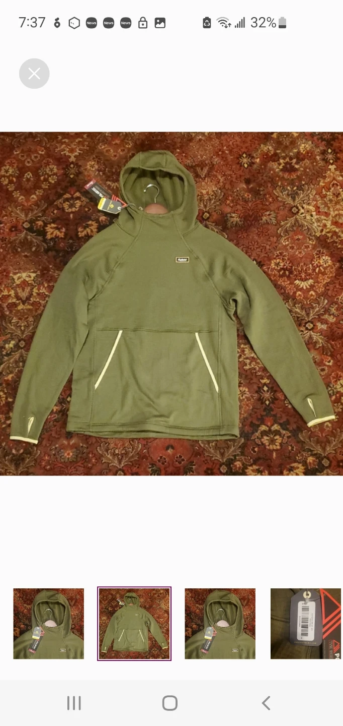Fayettchill Microgrid Pullover - Pine Green, Size S (New) - photo 2