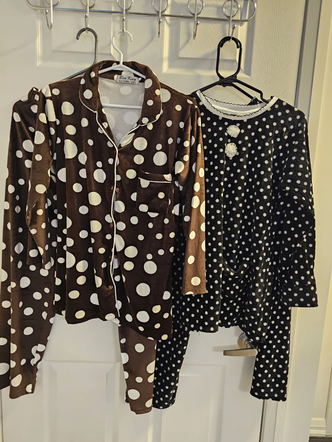 Two Polka dot pyjama sets