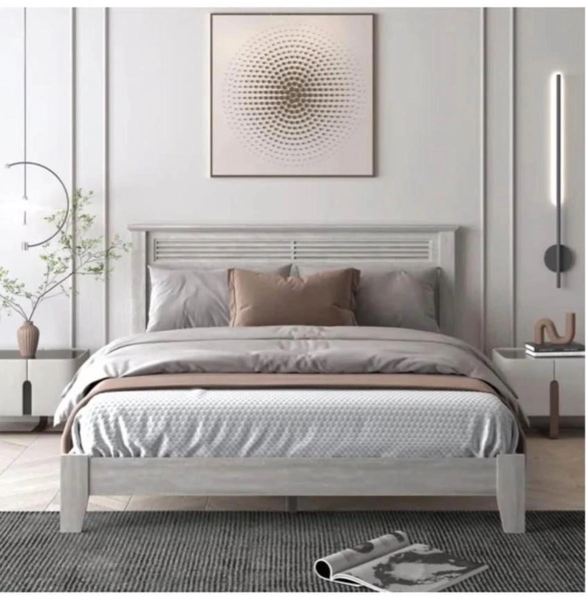 Queen Size Bed with 2 Twin Boxsprings - photo 2