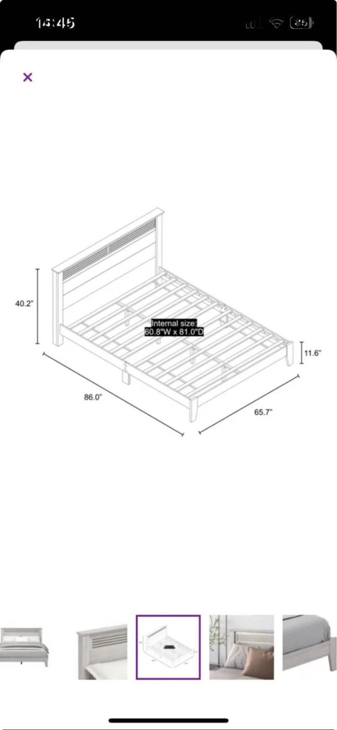 Queen Size Bed with 2 Twin Boxsprings - photo 3