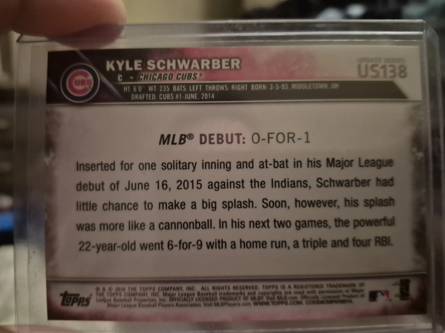 2016 ToppsUS138 UPDATE SERIES - photo 4