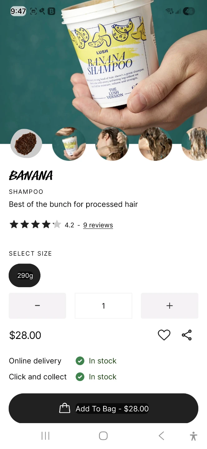 Lush Banana Shampoo
