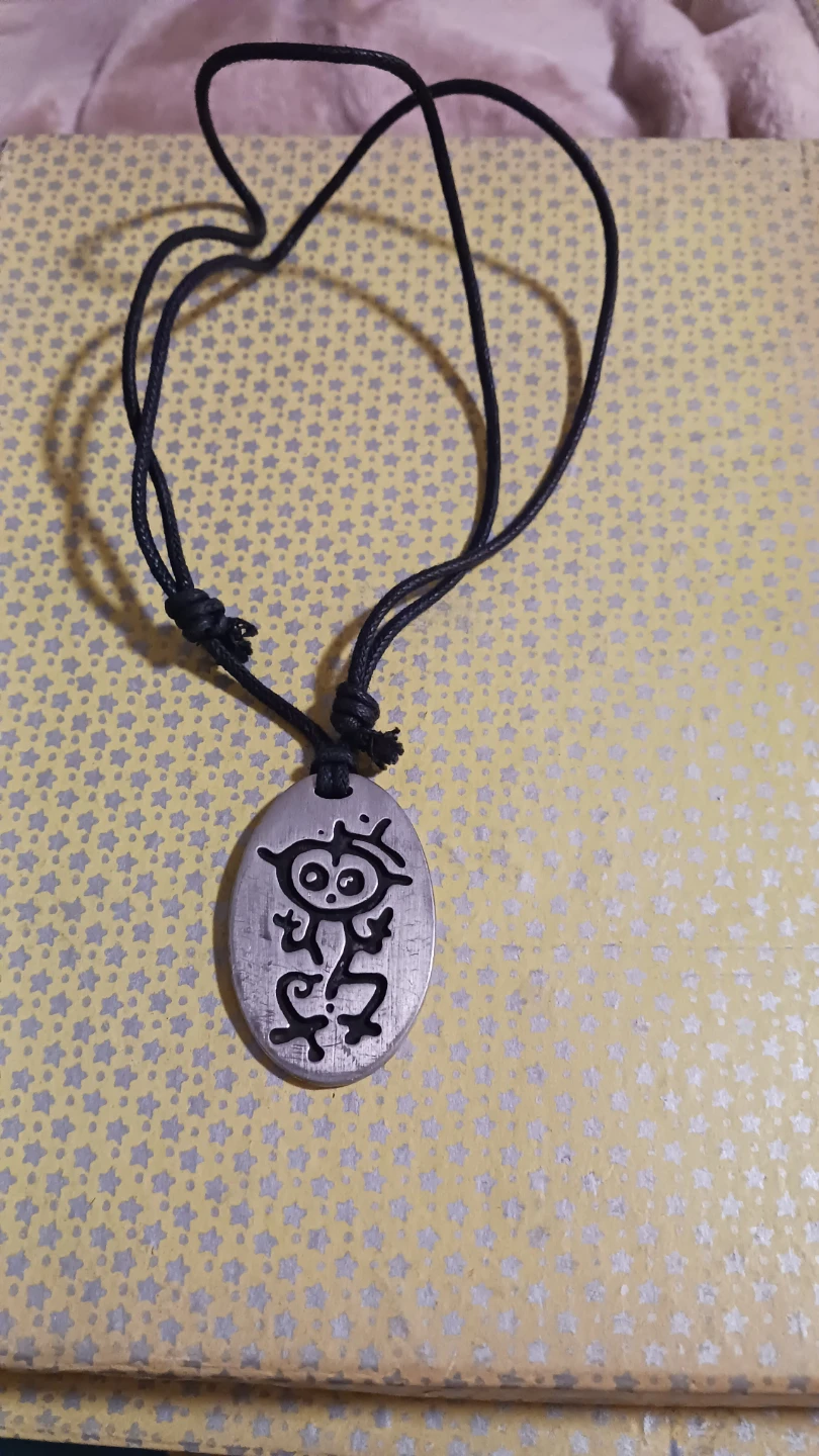 Pendant Necklace with Tribal Design