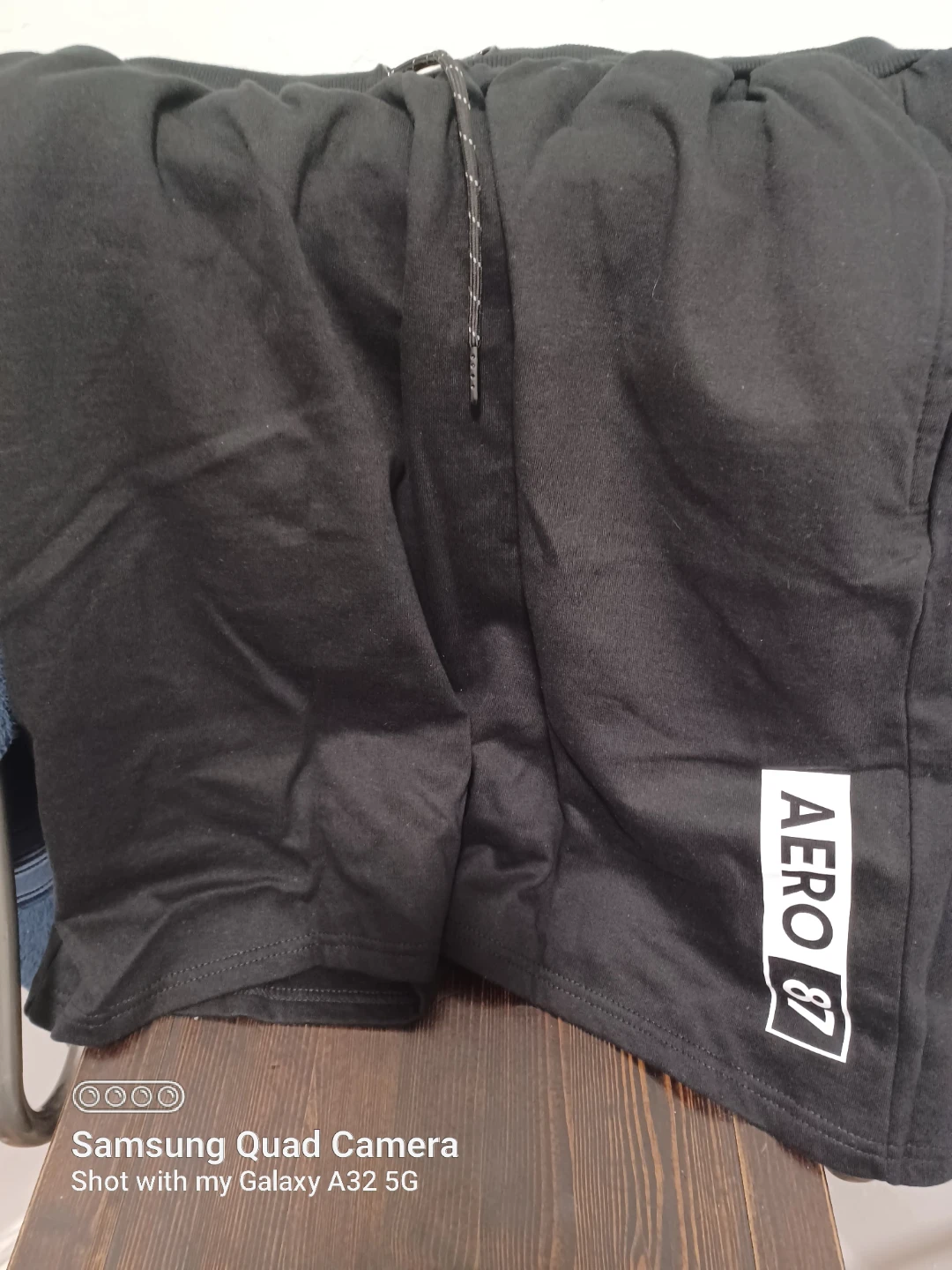 AERO 87 Black Sweat Shorts