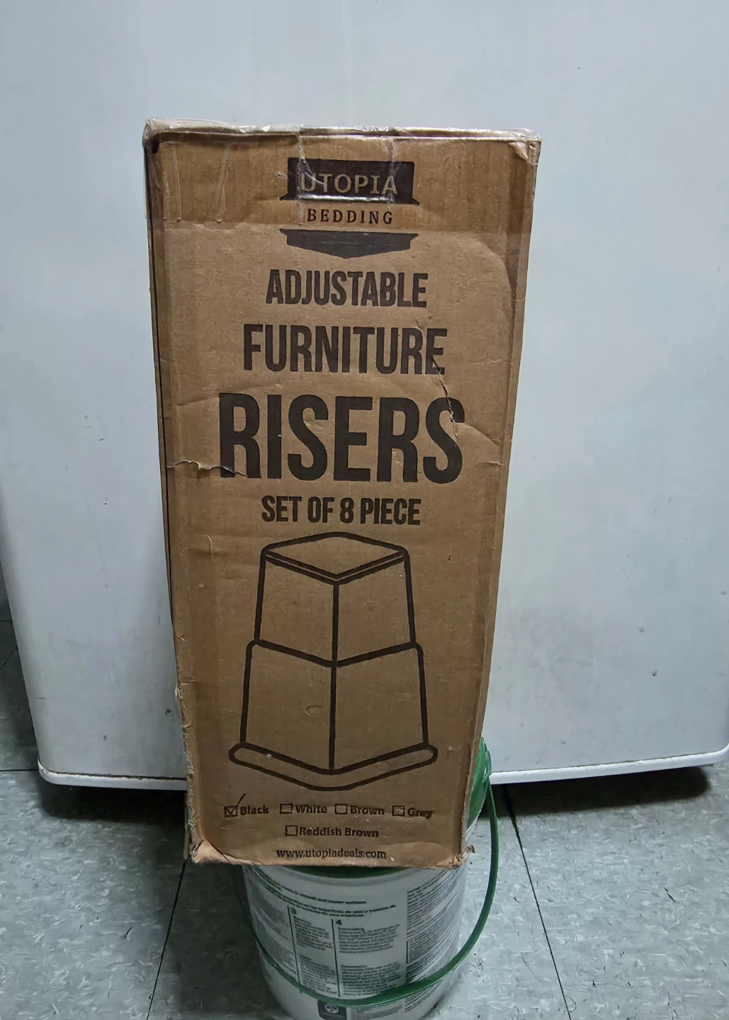 Utopia Adjustable Furniture Risers - Set of 8