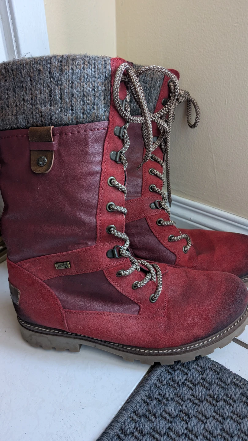 Remonte Red Winter Boots - Size 40