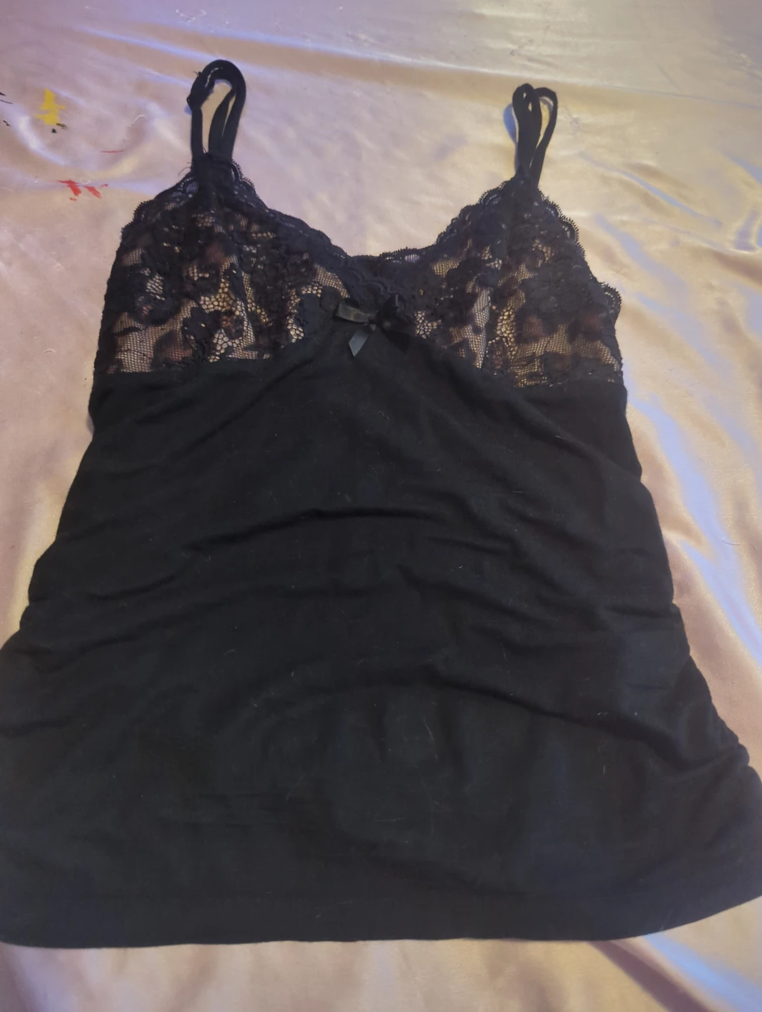 Black Lace Cami Top