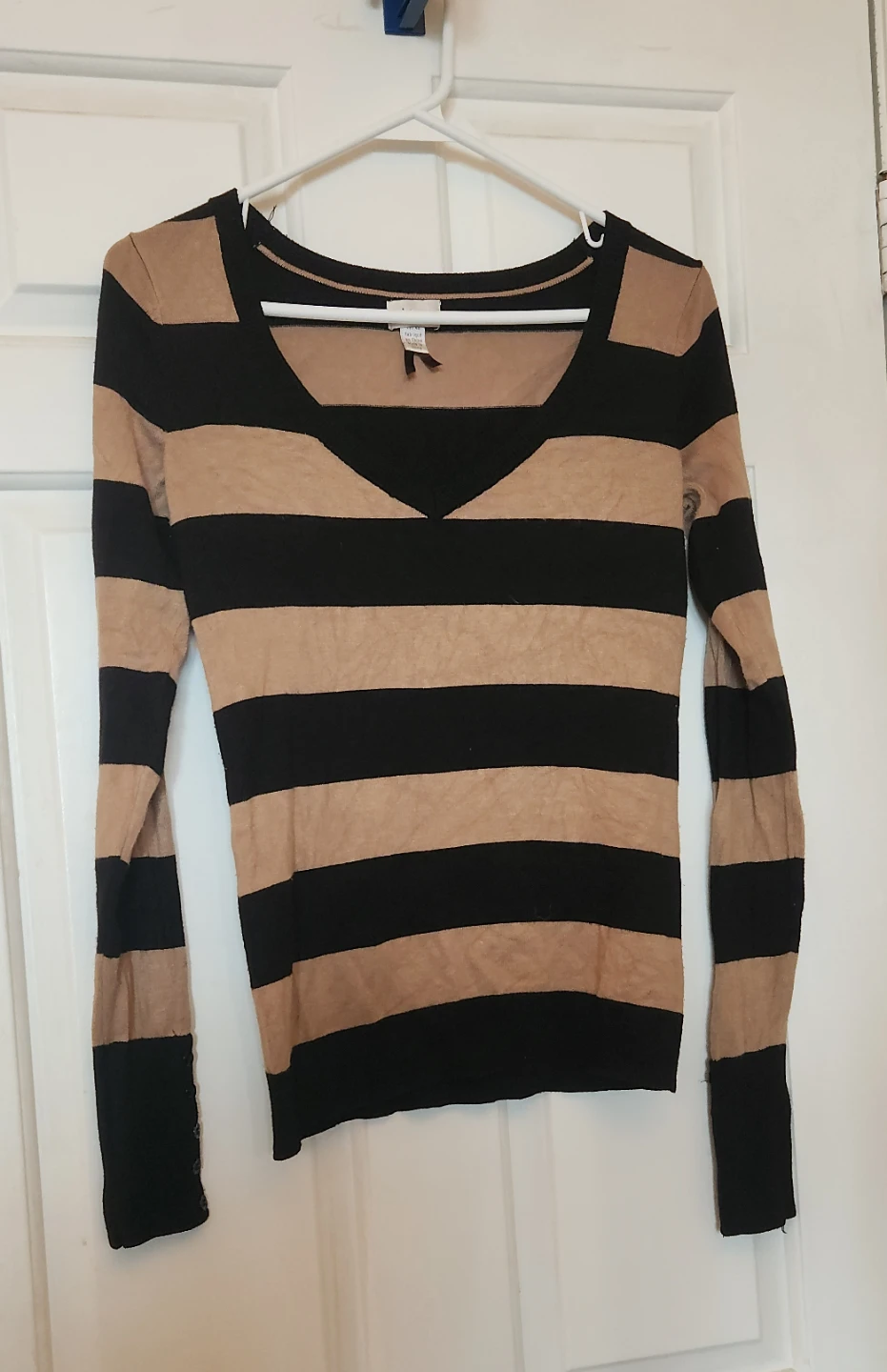 Dynamite Striped Long Sleeve Top - Size XS