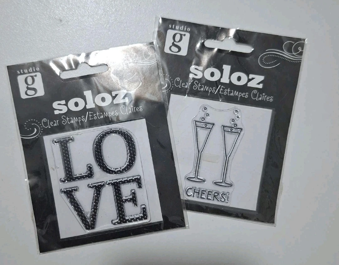 Studio G Soloz Clear Stamps - Love & Cheers