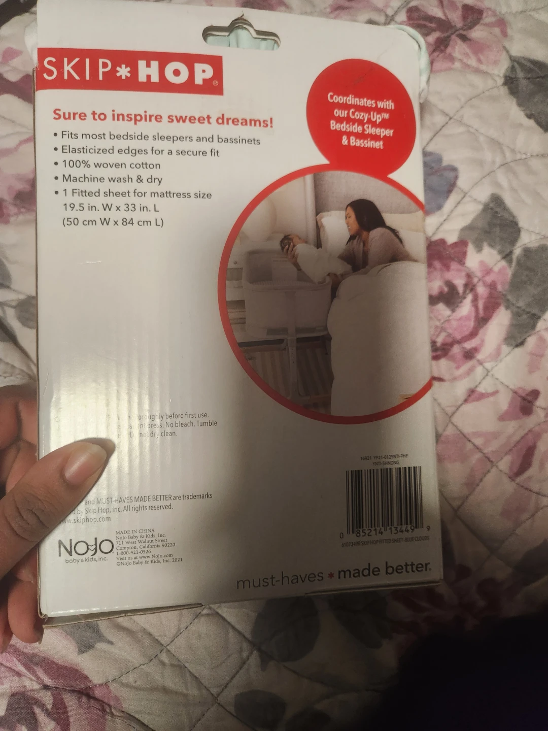Skip Hop Bedside Sleeper & Bassinet Fitted Sheet - photo 2