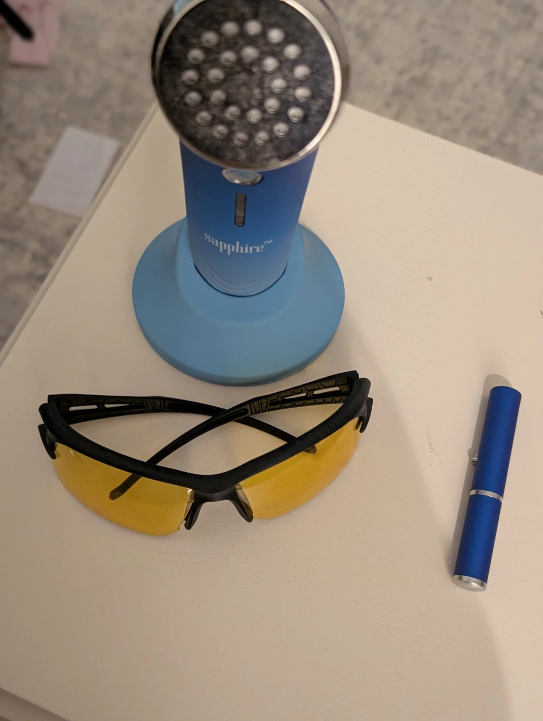 Sapphire Blue Light Therapy Wand with Protective Glasses - photo 3