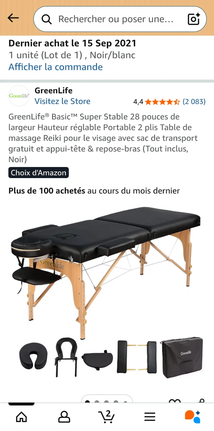 NEW  Greenlife Portable Folding Massage Table – Never Used
