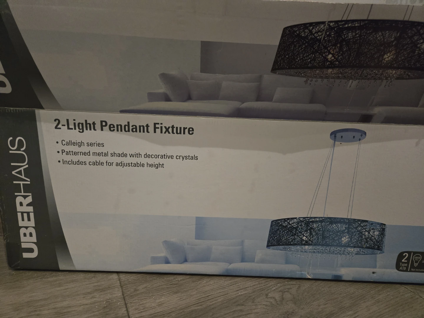 Uberhaus 2-Light Pendant Fixture - Calleigh Series - photo 2