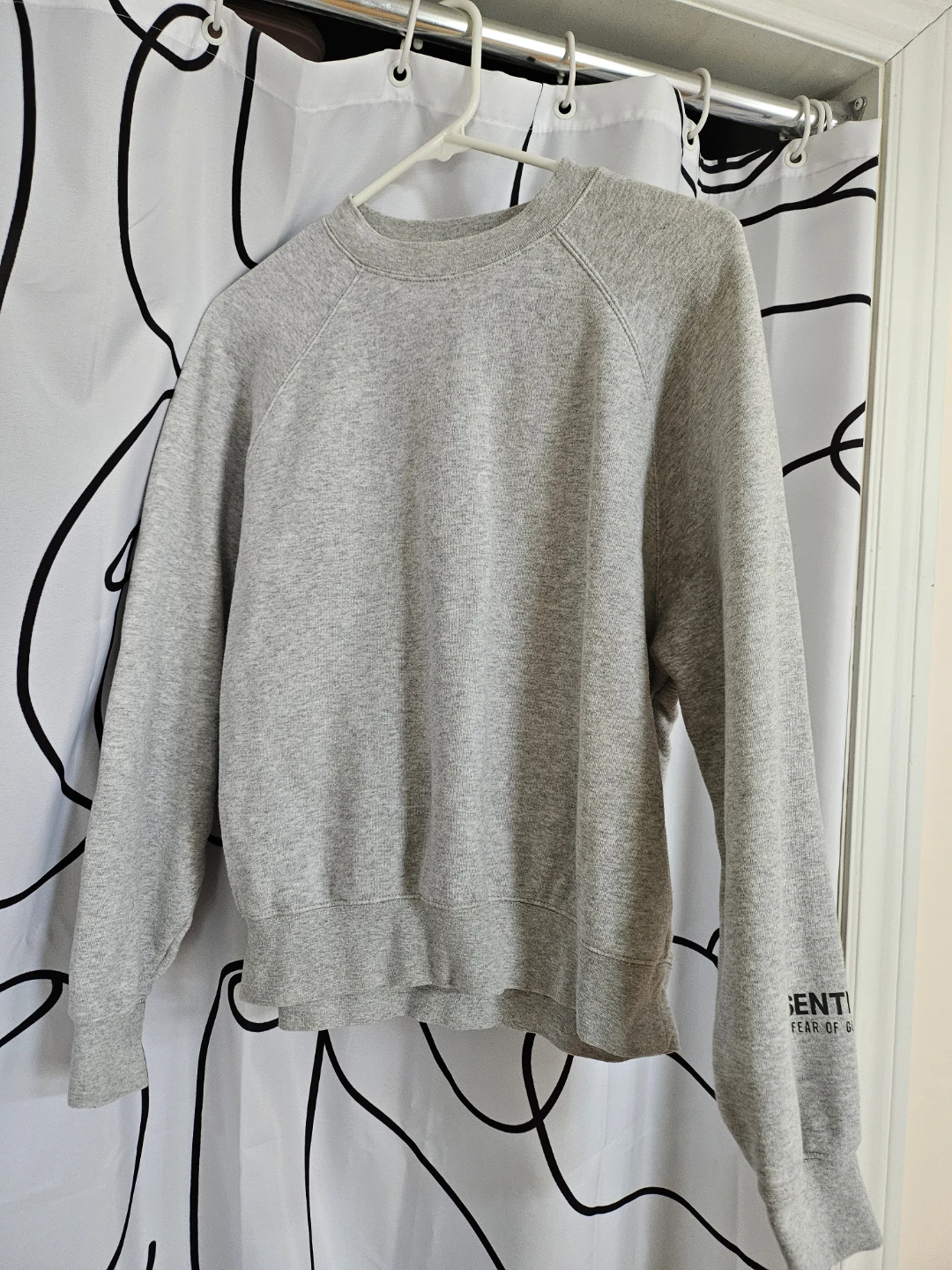 Essentials Grey Long Sleeve Crewneck - XXS