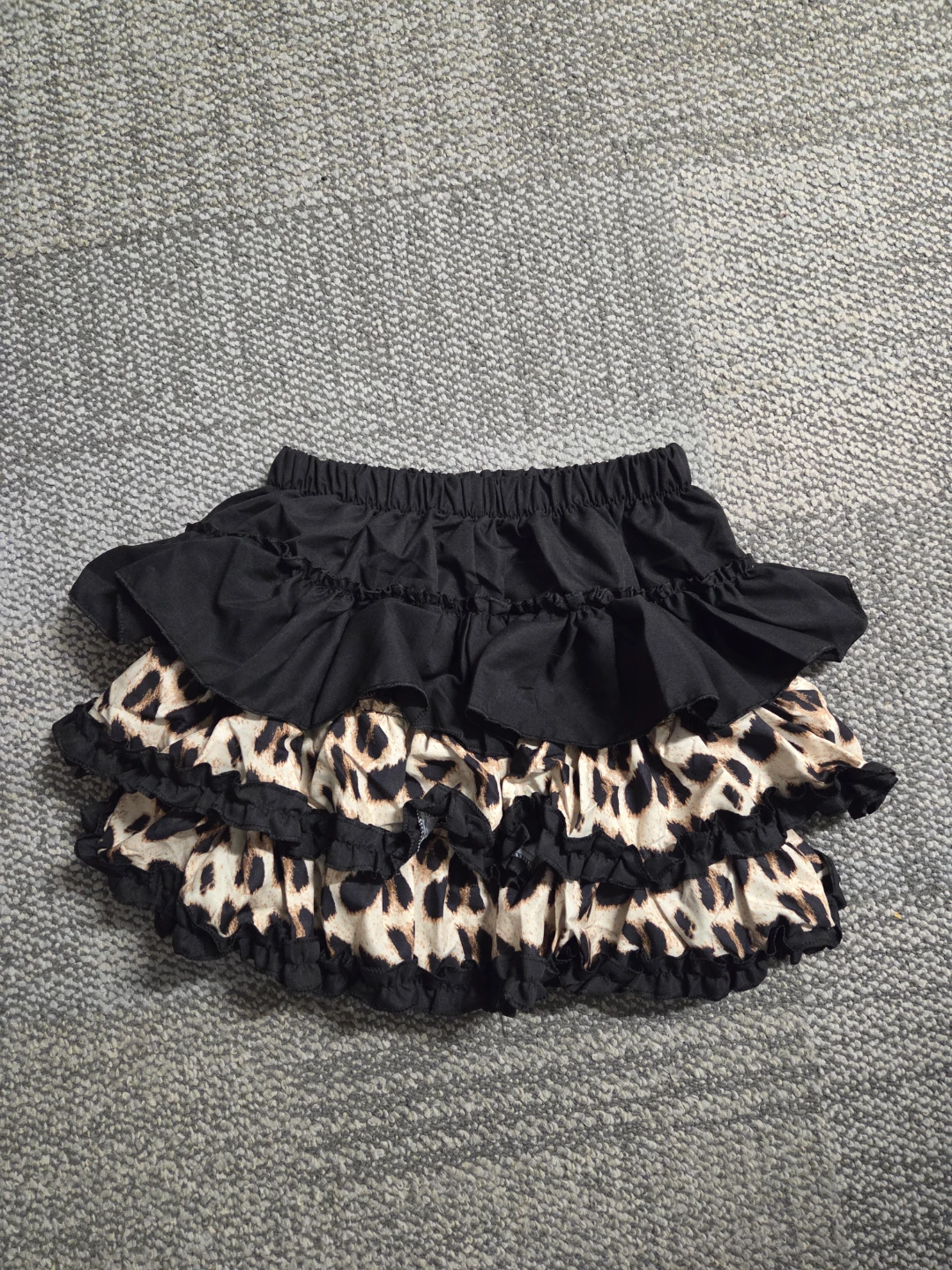 Leopard Print Ruffle Skirt - Size 2