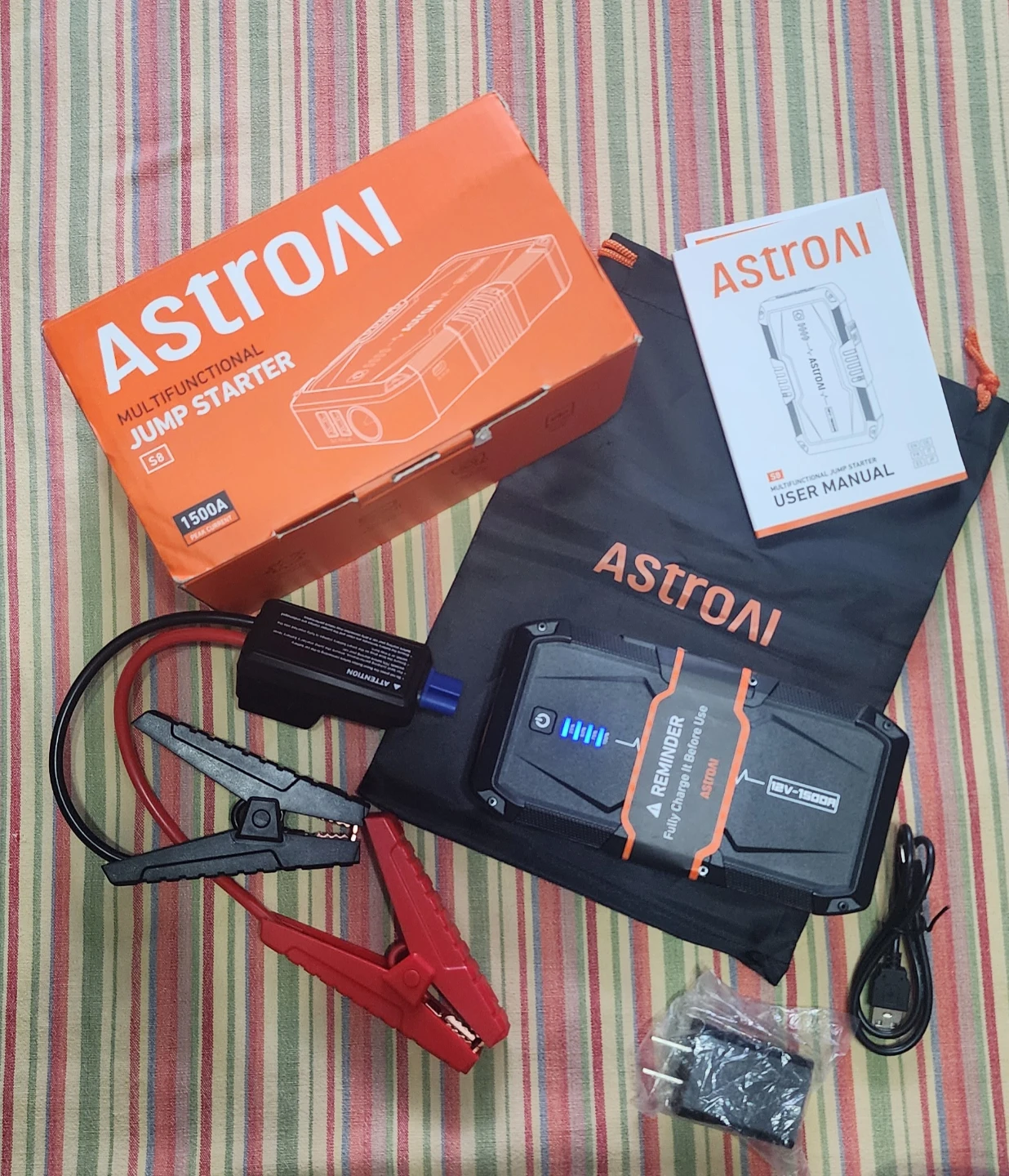 AstroAI S8 Booster Pack Jump Starter - Orange
